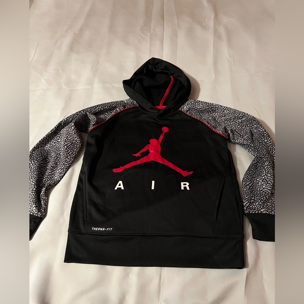 Jordan youth jacket therma fit medium red &‎ black